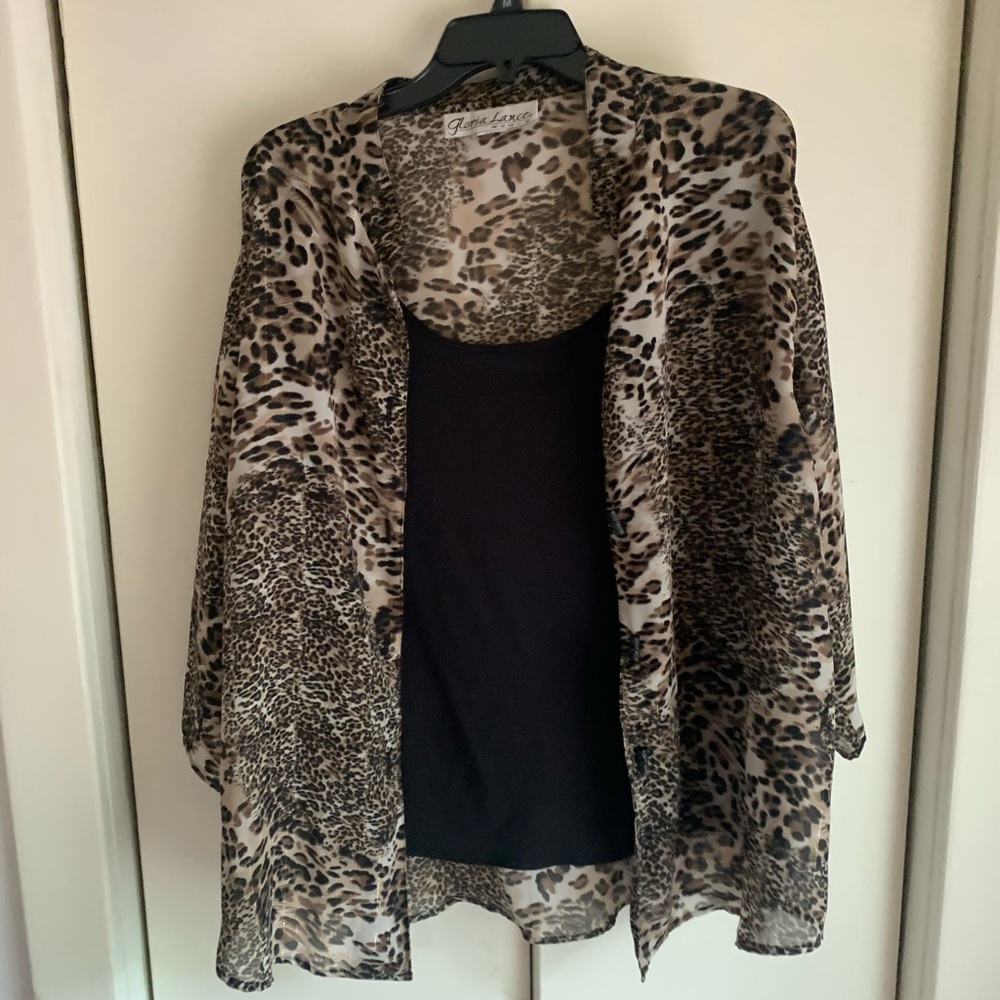 Cheetah Print w/ Black Undershirt
